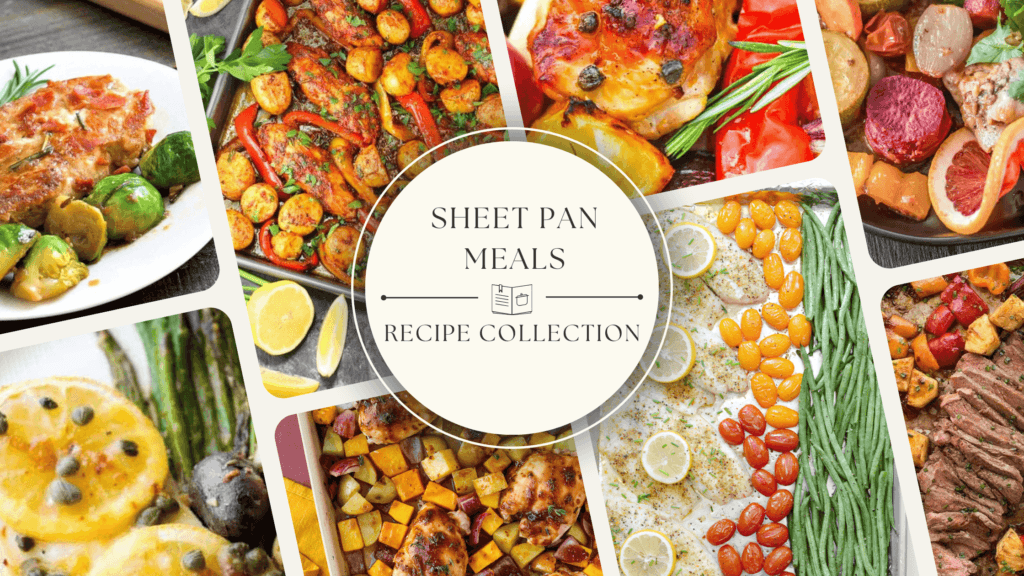 A collection of photos from our sheet pan meals recipe collection